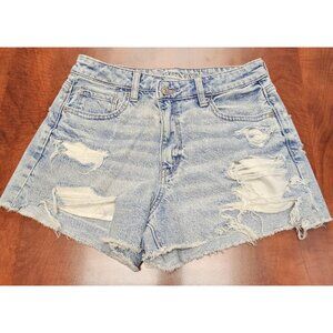 American Eagle Outfitters STRIGID Real Good Distressed Denim Shorts Women's Sz 4
